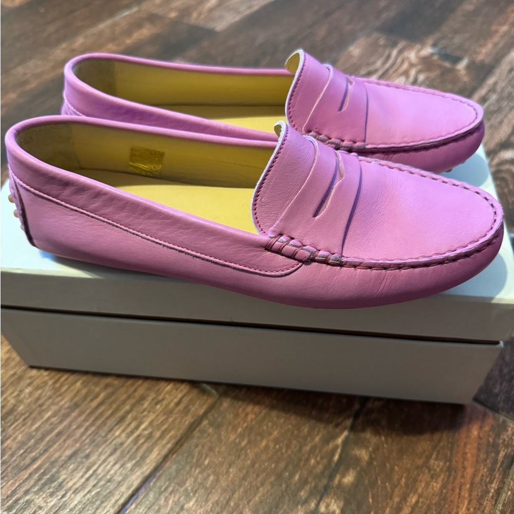 Pink M.Gemi Pastoso Leather Loafers - Picture 2 of 6
